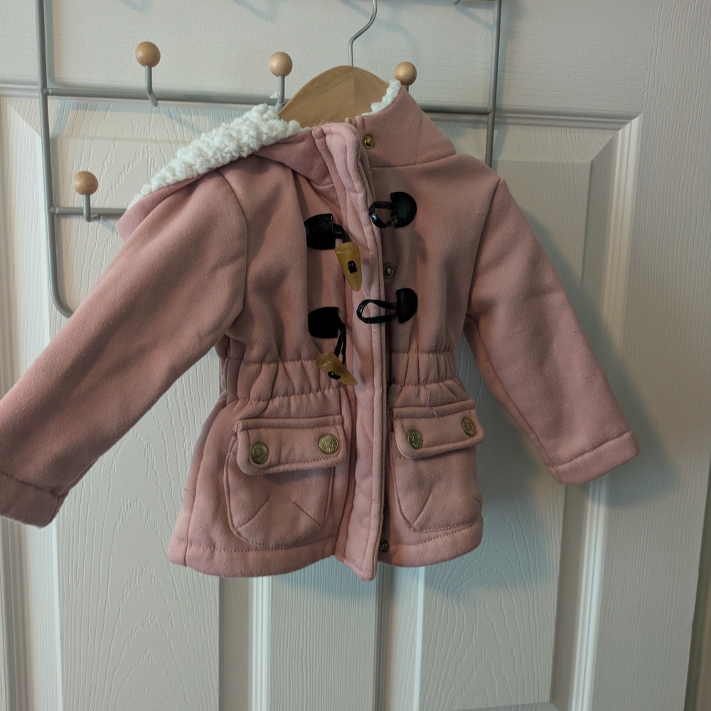 Pink Platinum Pink Puffer Jacket with Hood